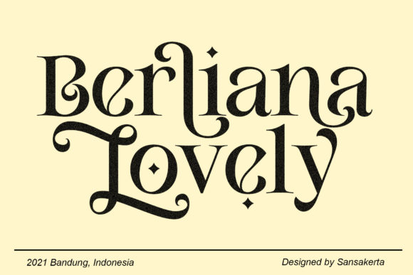 Berliana Lovely: A Serif Font That Balances Elegance and Utility