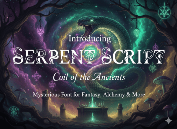 Dare to Enchant: The Allure of the Serpent Script Font