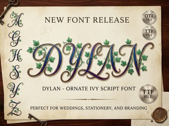 Dylan: The Ivy Script Font Redefining Elegance in Modern Design