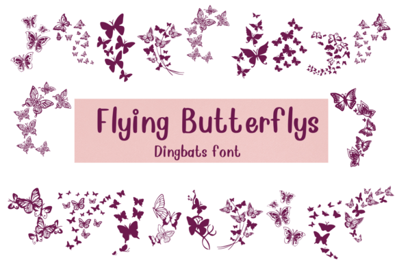 Flying Butterflies: A Whimsical Font for Every Project