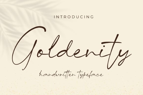 Goldenity: The Art of Elegant Script Typography in Modern Design