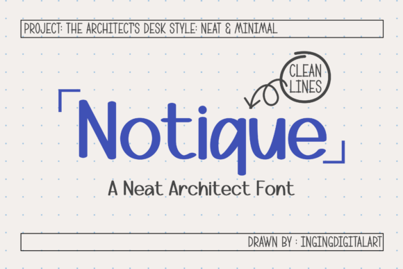 Notique: Why Your Creative Projects Need This Architect's Precision Font