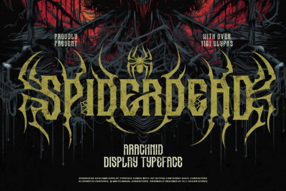Spider Dead: Navigating the Dark Art of Arachnid Typography