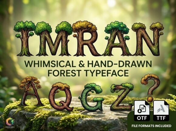 Step Into an Enchanted Woodland with Imran, a Living Font