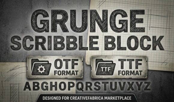 The Raw Power of Grunge Scribble Block: A Deep Dive into Textured Typography